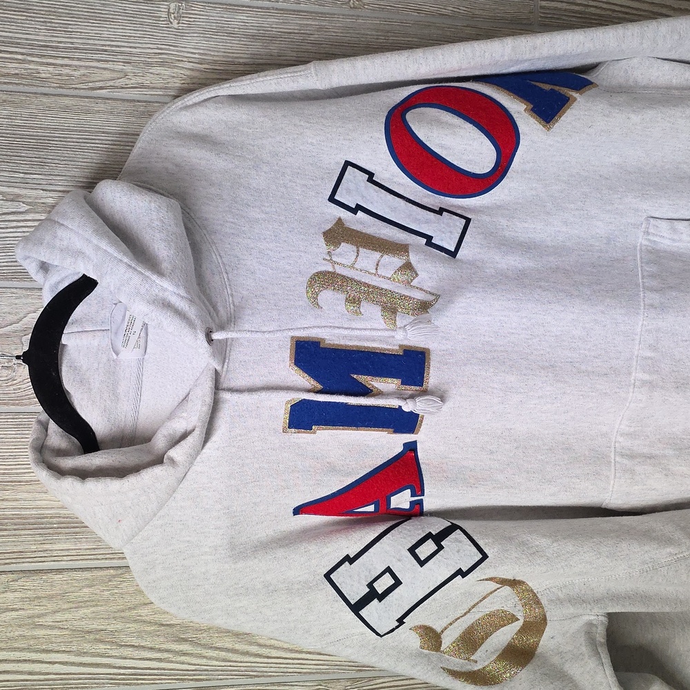 Champion Reverse Weave Pullover Logo Script Hoodi… - image 2